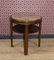 Coffee or Side Table with Marble Top and Dark Wood Shelf, Image 1