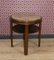 Tavolino da caffè o di servizio con ripiano in marmo e ripiano in legno scuro, Immagine 1