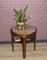 Coffee or Side Table with Marble Top and Dark Wood Shelf 4