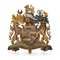 19th Century Duke of Northumberland Crest in Carved Wood & Painted Wood, 1800s 1