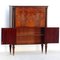19th Century Buffet Bar or Bookcase Cabinet in Flame Mahogany 3