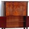 19th Century Buffet Bar or Bookcase Cabinet in Flame Mahogany 4
