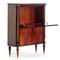 19th Century Buffet Bar or Bookcase Cabinet in Flame Mahogany, Image 6