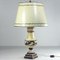 Lámpara de mesa Tole italiana, años 40, Imagen 3