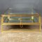 20th Century Brass & Glass Mirrored Vitrine Coffee Table from Maison Janson, 1970s 5