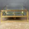 20th Century Brass & Glass Mirrored Vitrine Coffee Table from Maison Janson, 1970s, Image 5