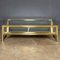 Brass & Glass Mirrored Vitrine Coffee Table from Maison Janson, 1970s, Image 3