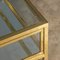 Brass & Glass Mirrored Vitrine Coffee Table from Maison Janson, 1970s, Image 12