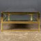 Brass & Glass Mirrored Vitrine Coffee Table from Maison Janson, 1970s, Image 5
