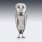 19th Century Victorian Silver Owl Shaped Cocktail Shaker, 1898, Image 5