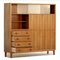 Walnut Bookcase Cabinet with Secretaire, 1960s, Image 4