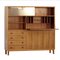 Walnut Bookcase Cabinet with Secretaire, 1960s, Image 2