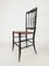 Chiavarine Chairs in Black Wood and Straw, 1950s, Set of 2, Image 17