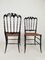 Chiavarine Chairs in Black Wood and Straw, 1950s, Set of 2, Image 18