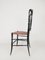 Chiavarine Chairs in Black Wood and Straw, 1950s, Set of 2, Image 15