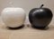 Apples in Black and White Ceramic, Italy, 1970s, Set of 2, Image 5