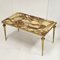 French Neo-Classical Coffee Table in Brass and Onyx, 1970s 8