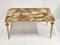 French Neo-Classical Coffee Table in Brass and Onyx, 1970s 1