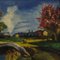 Artista francés, paisaje impresionista, 1960, óleo sobre lienzo, enmarcado, Imagen 6