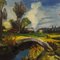 Artista francés, paisaje impresionista, 1960, óleo sobre lienzo, enmarcado, Imagen 10