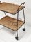 French Trolley in Steel and Rattan, 1950s, Image 3