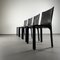 CAB 412 Chairs in Leather by Mario Bellini for Cassina, Italy, 1977, Set of 4 1