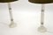 Lámparas de mesa vintage grandes de vidrio y cromo, años 70. Juego de 2, Imagen 5