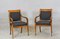 Biedermeier Upholstered Walnut Armchairs, Set of 4 4