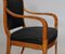 Biedermeier Upholstered Walnut Armchairs, Set of 4 5