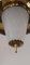 Lampada da soffitto in ottone e vetro di Murano, Italia, anni '30, Immagine 7