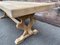 Large French Natural Wood Monastery Table 10