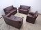 Lauriana 2-Seater Sofas in Leather by Tobia Scarpa for B&B Italia / C&B Italia, Set of 4 5