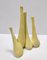 Gelbe Polivasetto Vase aus polierter Keramik von Antonia Campi für Laveno, 1950er 9
