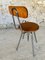 Sgabello industriale in metallo e legno con sedile girevole regolabile, anni '60, Immagine 21