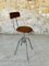 Industrial Metal and Wood Stool with Adjustable Swivel Seat, 1960s 30