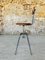 Industrial Metal and Wood Stool with Adjustable Swivel Seat, 1960s, Image 26