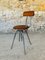 Industrial Metal and Wood Stool with Adjustable Swivel Seat, 1960s 24
