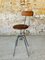 Industrial Metal and Wood Stool with Adjustable Swivel Seat, 1960s 29