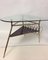 Triangular Brass and Glass Coffee Table by Gio Ponti, 1950s 8