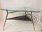 Triangular Brass and Glass Coffee Table by Gio Ponti, 1950s 1