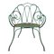 Mesa y silla de jardín de hierro retorcido, década de 1900. Juego de 2, Imagen 8