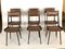 Wood and Metal Dining Chairs by Carlo Ratti, 1950s, Set of 6 1