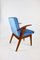 Ocean Blue Easy Chair attributed to Mieczyslaw Puchala, 1970s 5