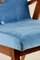 Ocean Blue Easy Chair attributed to Mieczyslaw Puchala, 1970s 9
