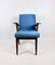 Ocean Blue Easy Chair attributed to Mieczyslaw Puchala, 1970s 2