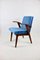 Ocean Blue Easy Chair attributed to Mieczyslaw Puchala, 1970s 8
