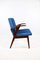 Ocean Blue Easy Chair attributed to Mieczyslaw Puchala, 1970s 3