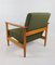 GFM-142 Stuhl aus Olivgrünem Bouclé, Edmund Homa zugeschrieben, 1970er 8