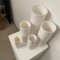 Nesting Vases in White Methacrylate, 1970s, Set of 5 2