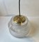 Scandinavian Modern Glass and Brass Pendant Lamp by Vitrika, 1960s 5